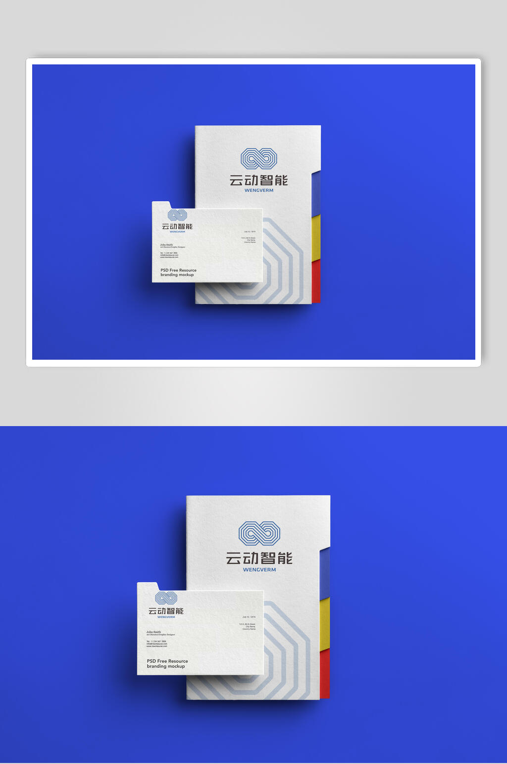 个性时尚高端企业VI设计展示样机素材