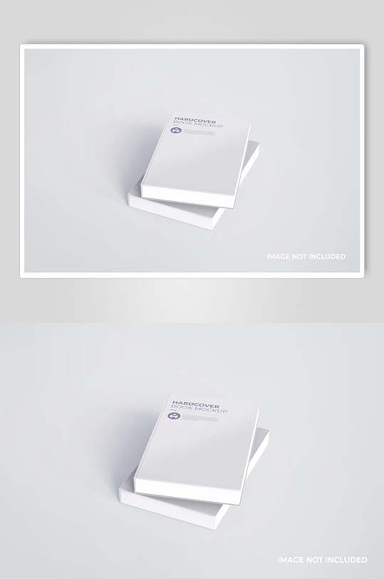 简约灰色英文大气创意书籍封面样机