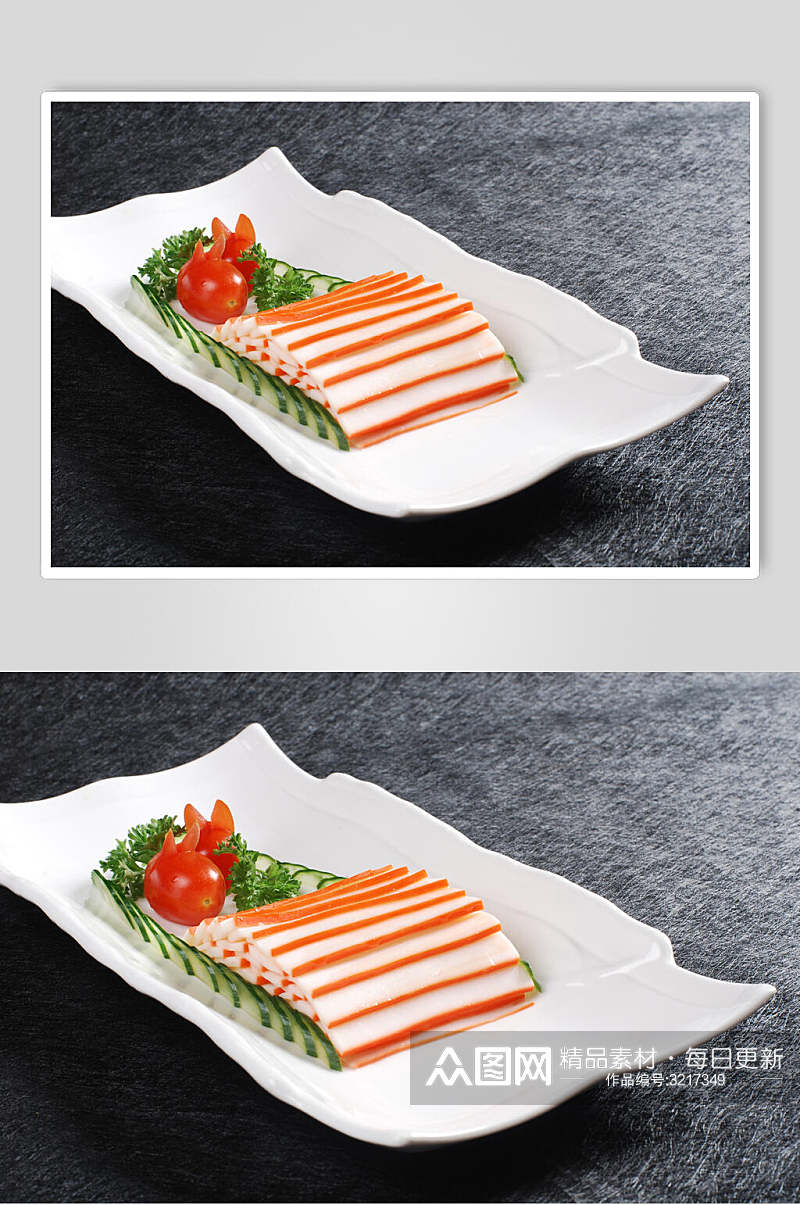 蟹排卤菜冷拼餐饮美食图片素材
