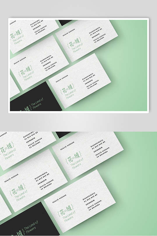系列时尚明信片花店vi样机