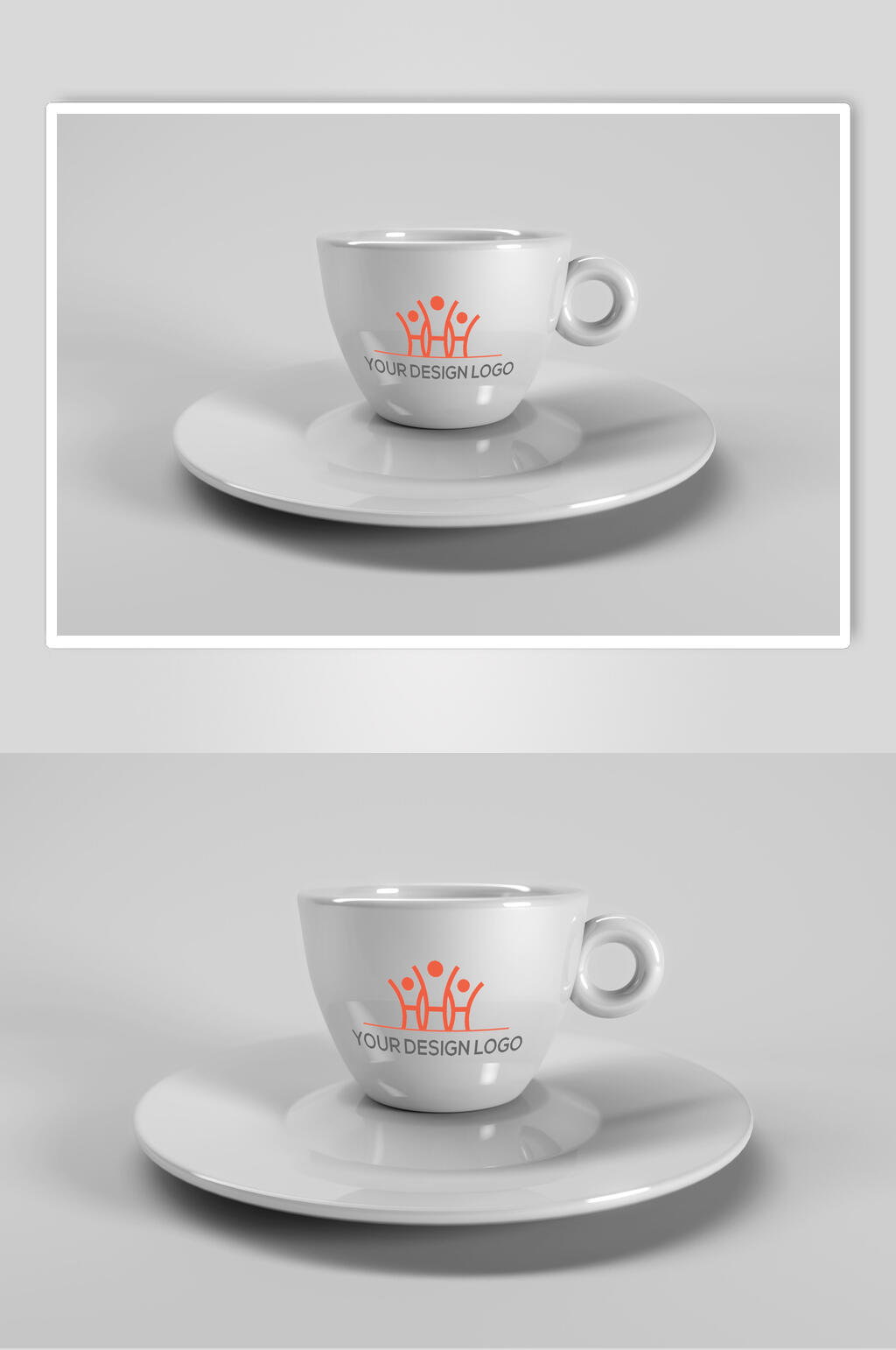 咖啡杯品牌标志LOGO杯子展示样机素材