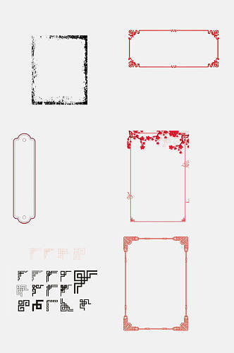复古风古典边框免抠设计素材