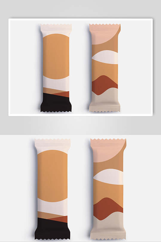 几何简约文艺图形糖果包装袋样机