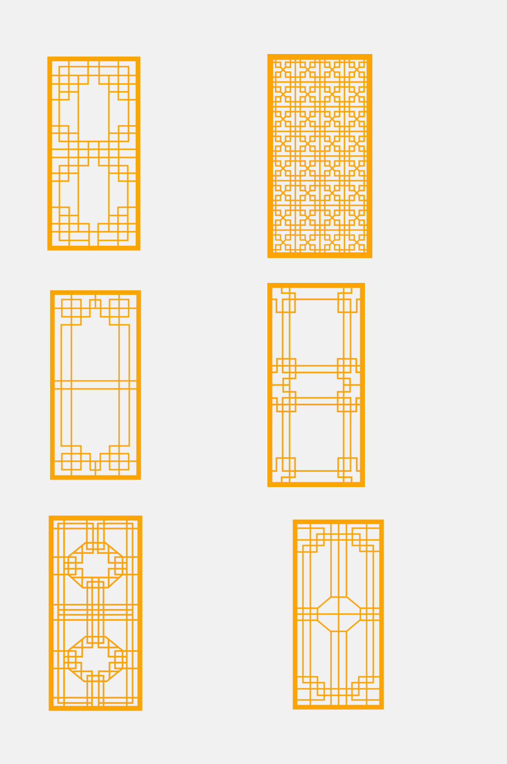 简易中式窗格图案图片