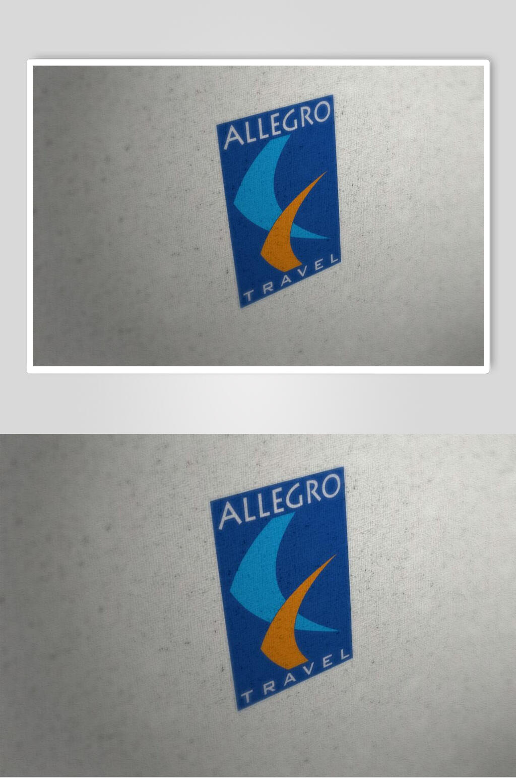简约品牌LOGO纸张展示样机素材