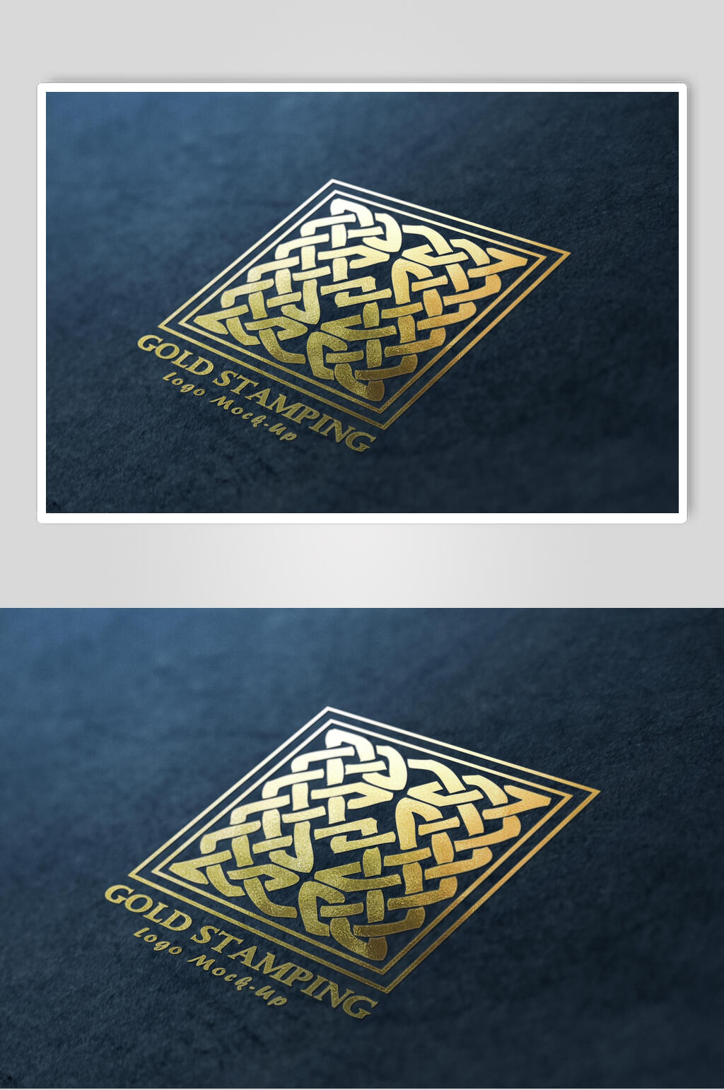简约品牌LOGO纸张展示样机素材