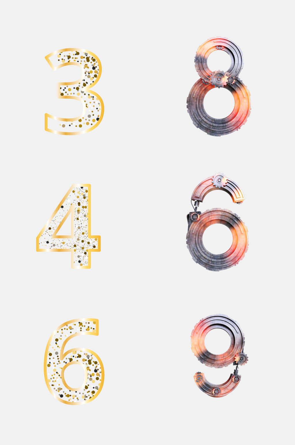 数字序号免抠素材素材