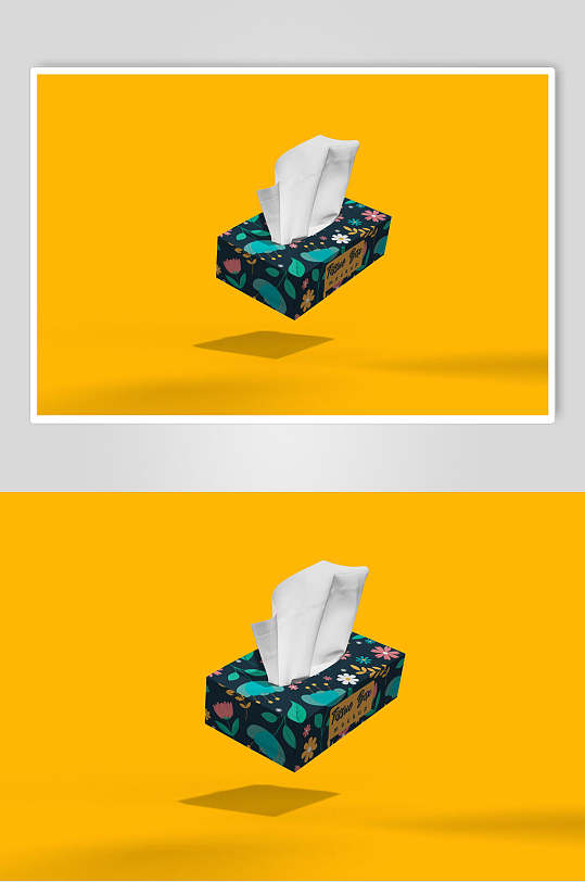 悬空抽纸盒样机