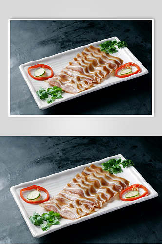 鸭肠卤菜冷拼餐饮美食图片