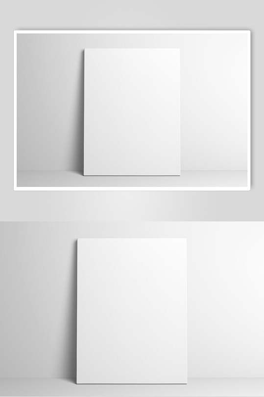 白纸工作室画布画框展示场景样机