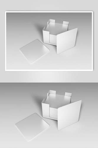 方形灰色创意高端杯垫杯子展示样机