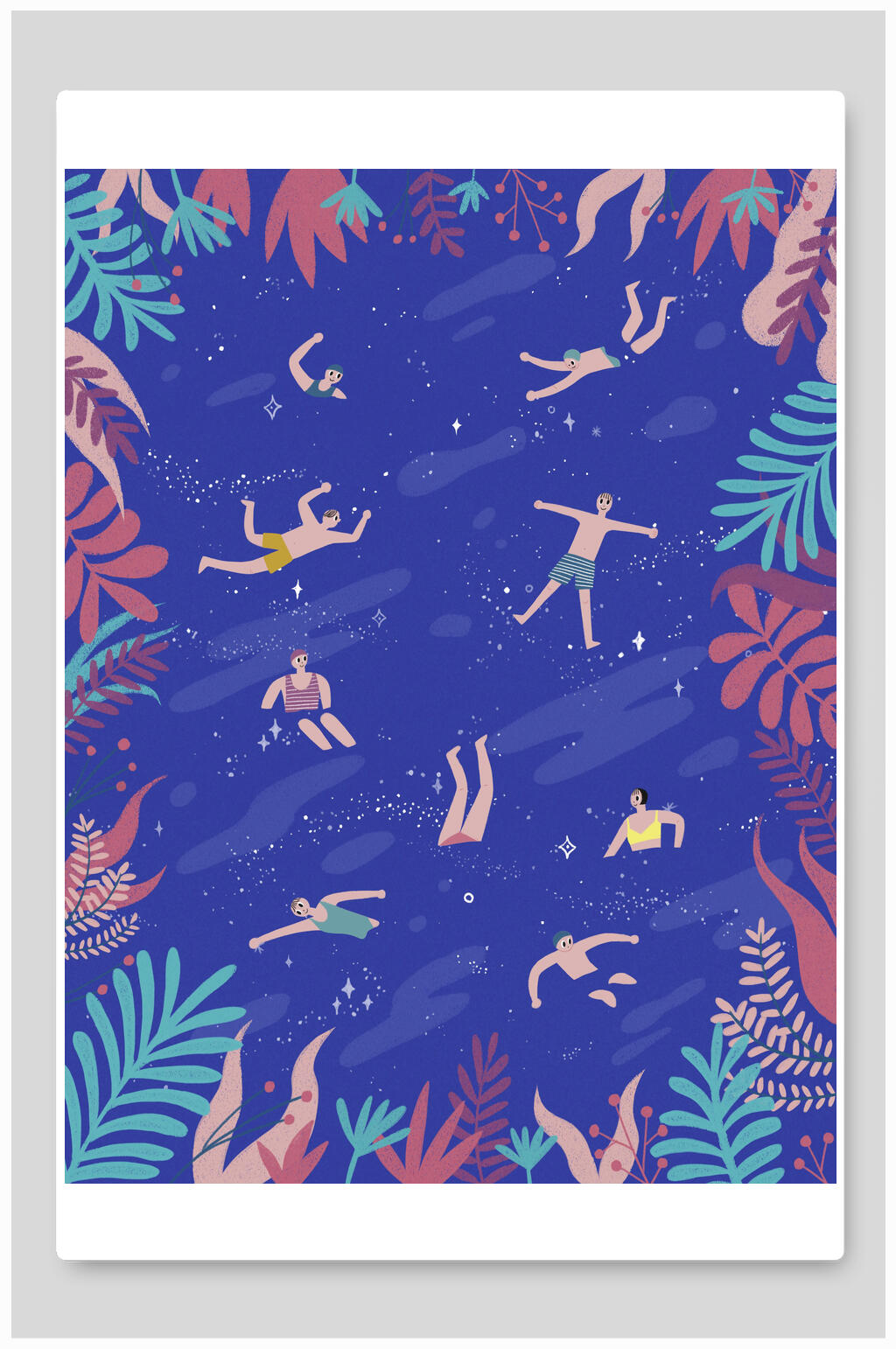 人唯美星空背景素材
