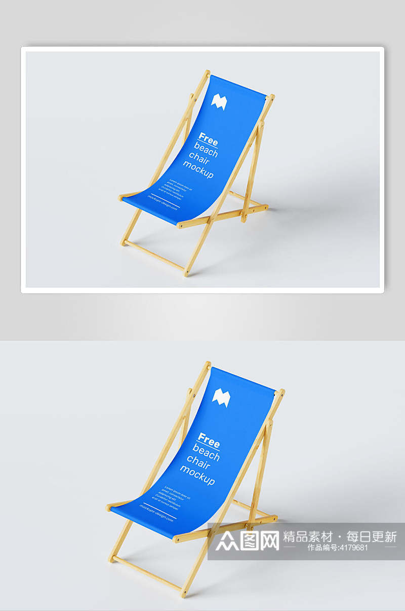 椅子英文创意高端广告牌宣传单样机素材