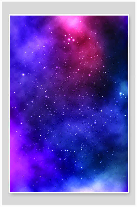 星空星球矢量背景-众图网