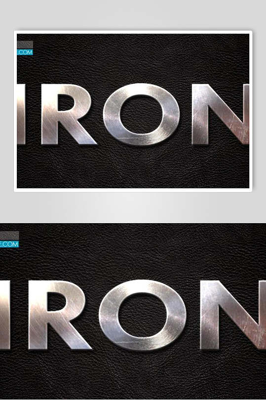 ron金属质感立体字素材