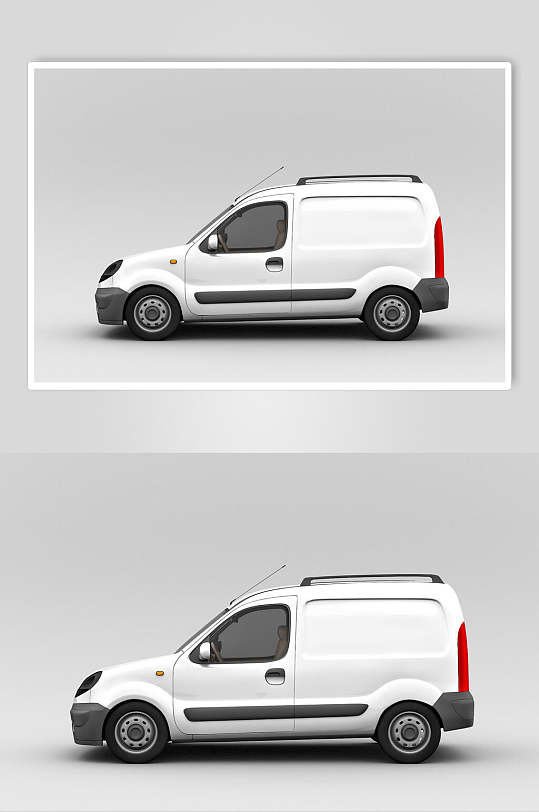 创意商务车车身贴图展示场景样机