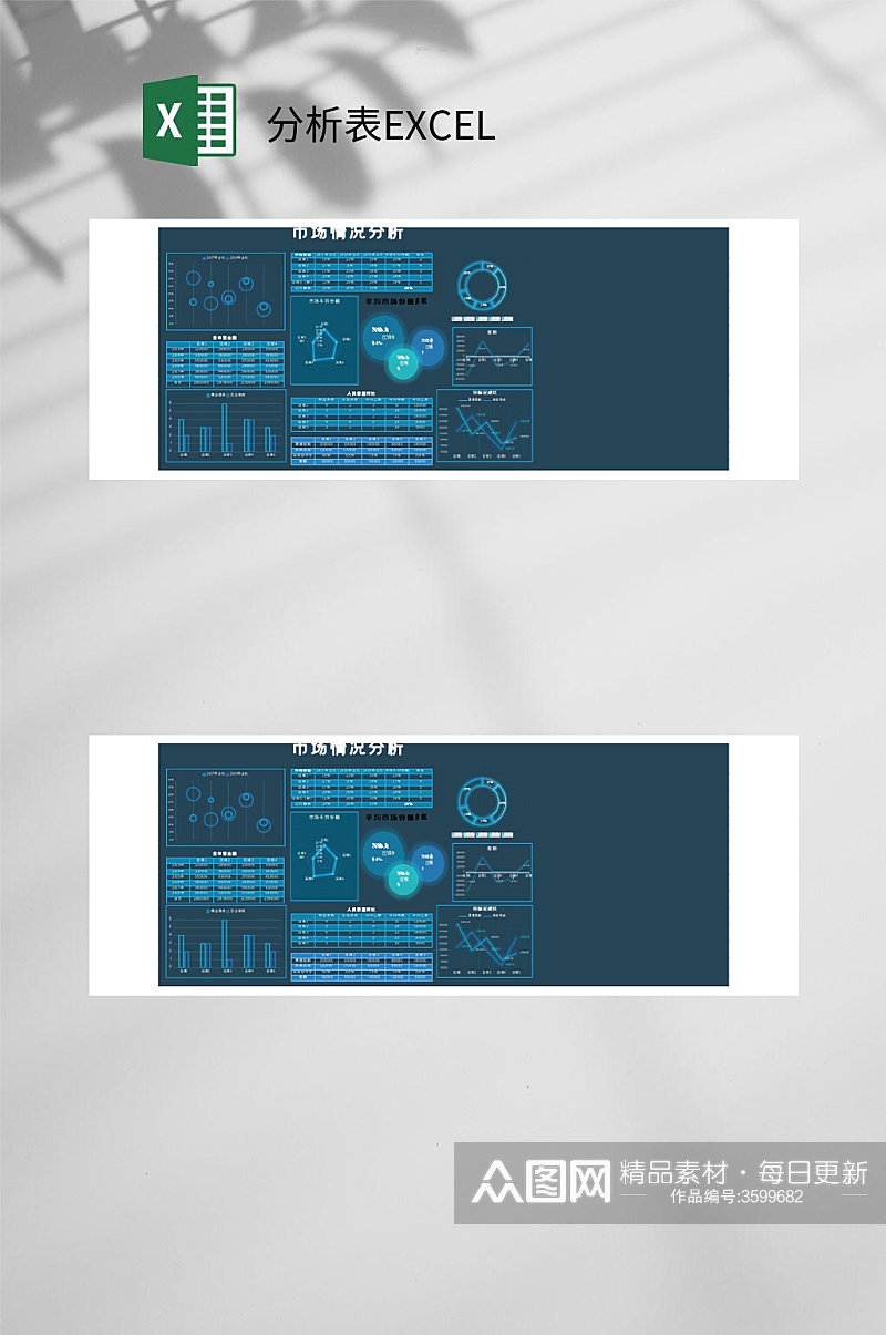 市场情况分析表EXCEL素材