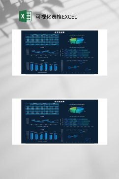 成交完成率可视化表格EXCEL