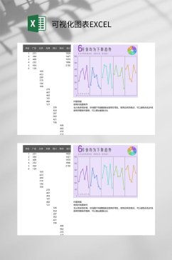 月份产品销量趋势可视化图表EXCEL