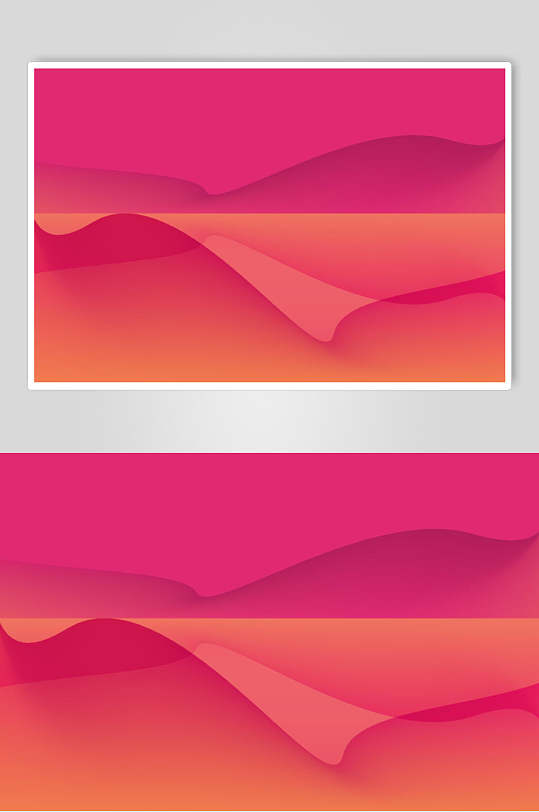 唯美渐变几何图形素材