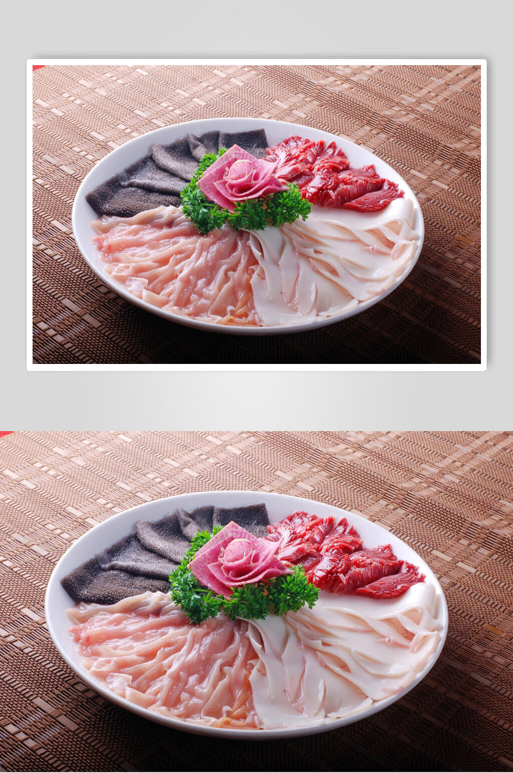 火锅荤菜摆盘图片欣赏图片