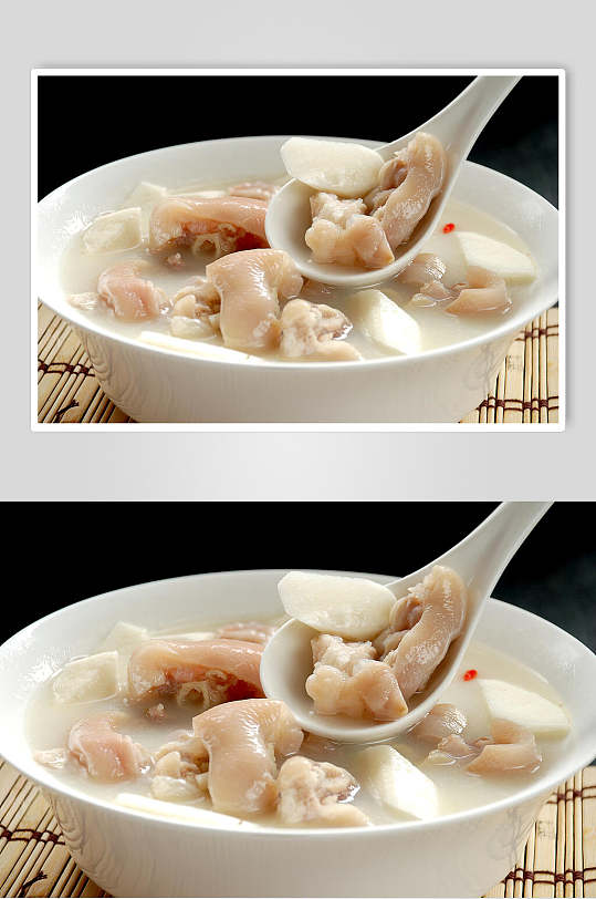 特色猪脚汤羹煲汤高清图片