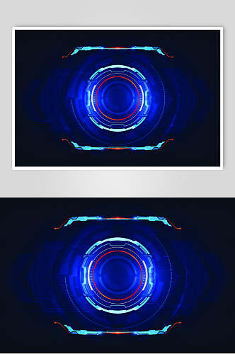 大气圆圈未来科技矢量素材