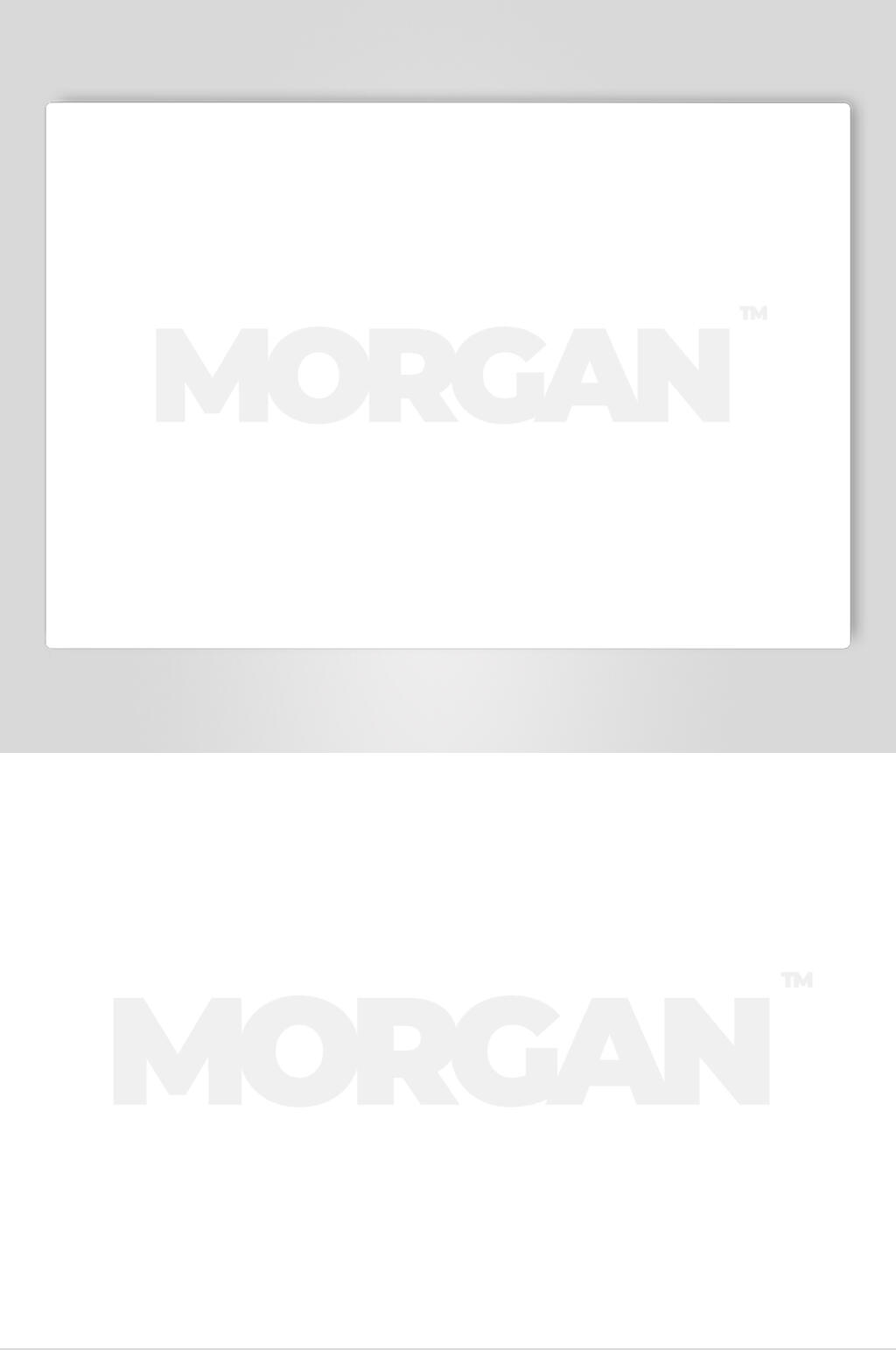 简约白色矢量字体名片LOGO素材素材