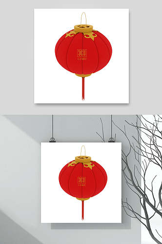 经典大气红色创意中国风传统灯笼素材