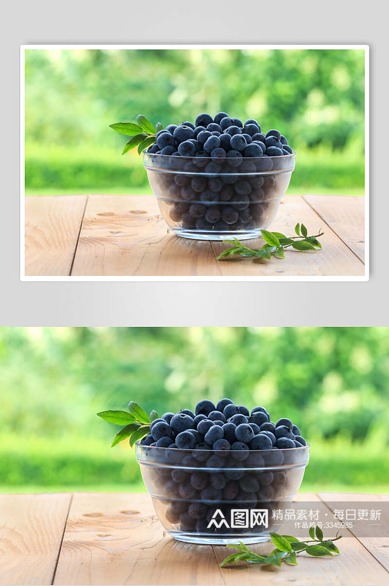 蓝莓新鲜水果高清图片素材