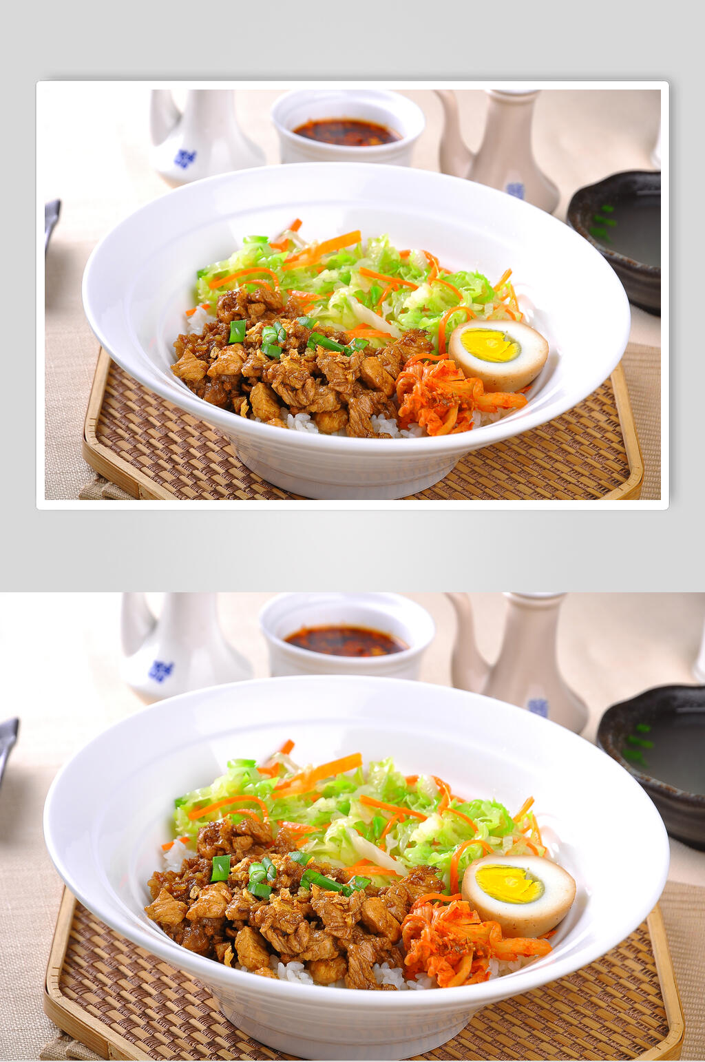 新鲜卤肉饭高清图片素材