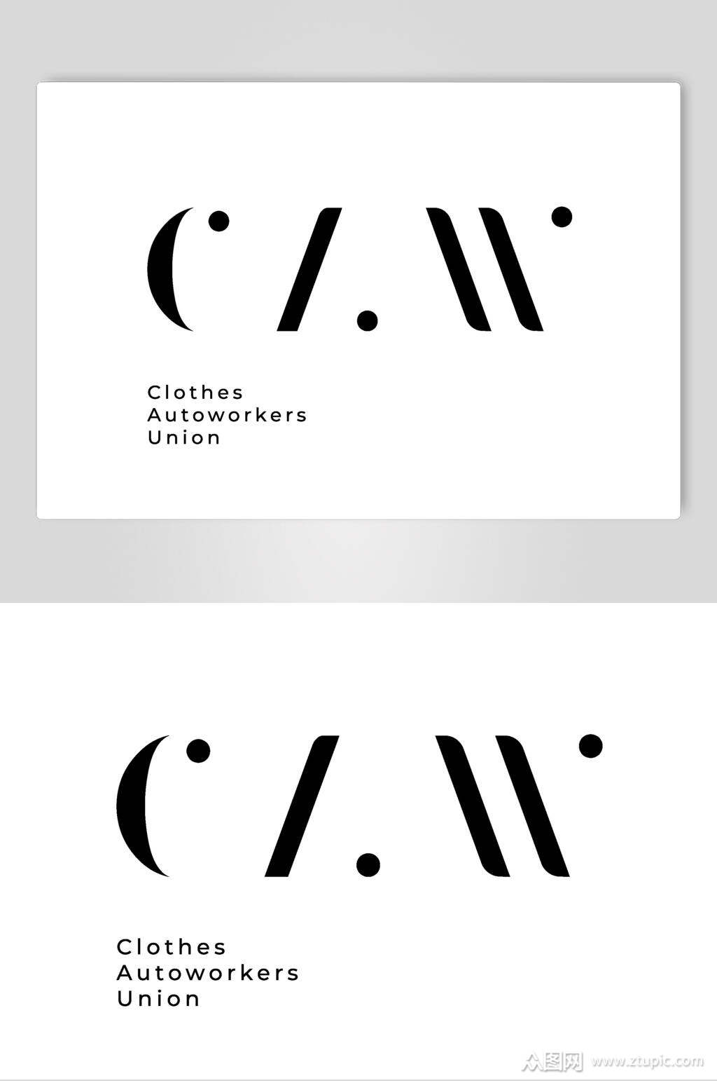 圆点时尚创意大气黑名片logo素材素材