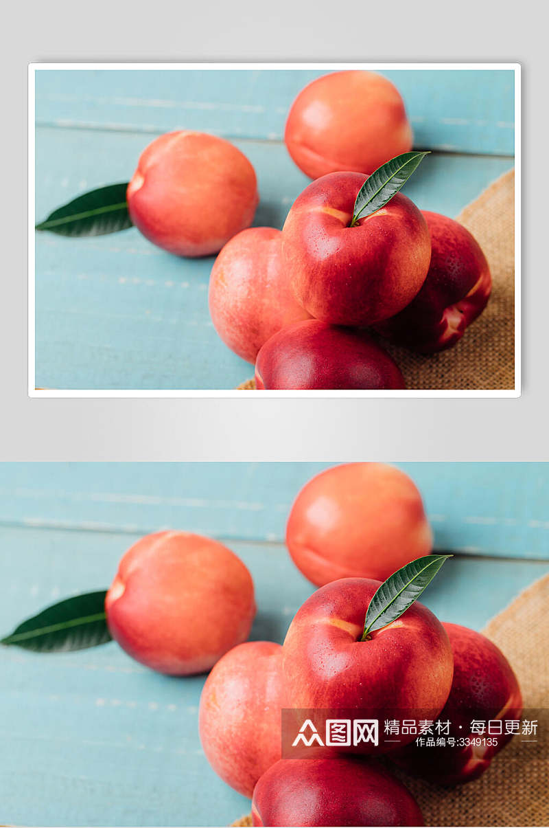 油桃新鲜水果高清图片素材