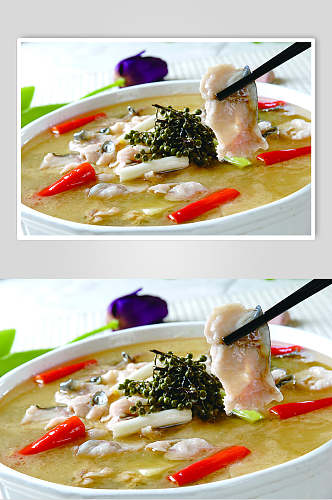 美味酸菜鱼菜品摄影图片