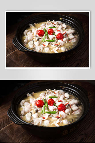 招牌食品酸菜鱼菜品摄影图片