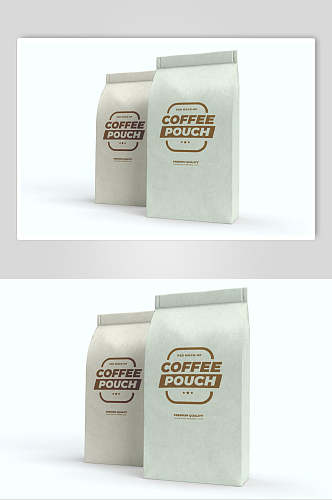 现代商务咖啡包装袋样机
