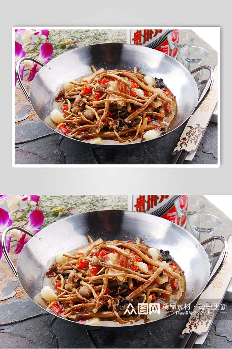 特色干锅汤锅美食食品实拍图片素材