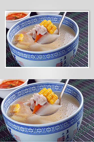 玉米汤羹煲汤高清图片