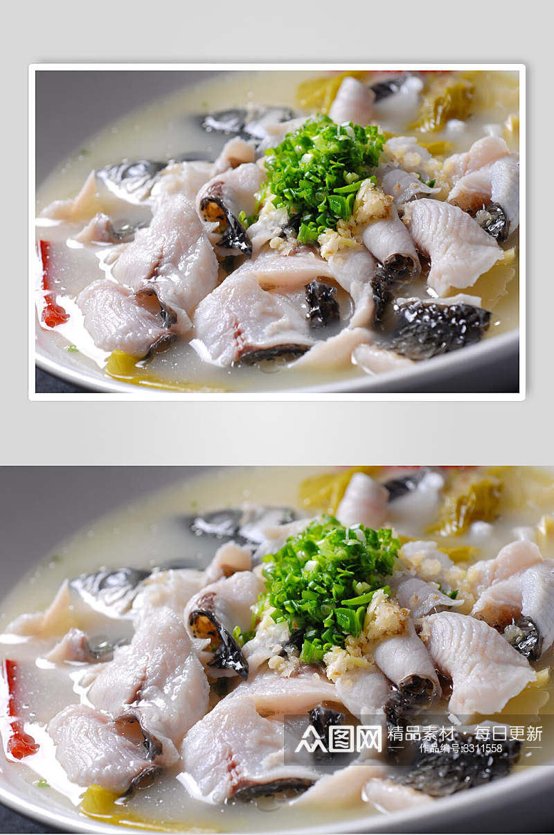 酸菜鱼菜品摄影高清图片素材