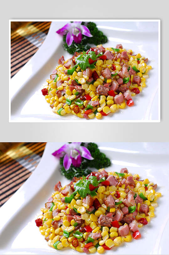 玉米炒肉川菜图片