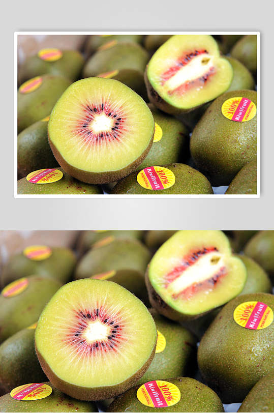 新鲜水果红心猕猴桃高清图片