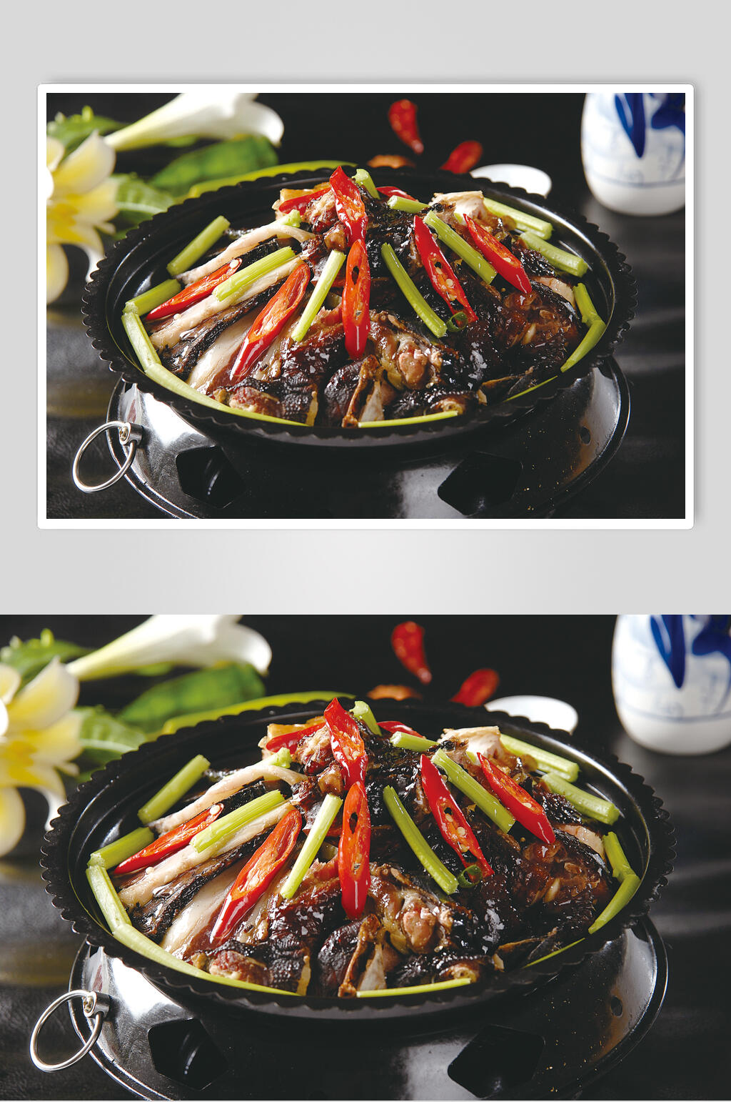 黄辣丁干锅汤锅美食实拍图片素材
