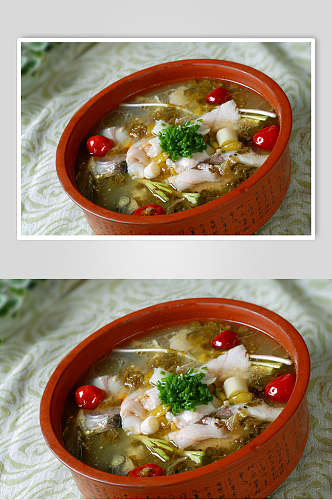美食酸菜鱼菜品摄影高清图片