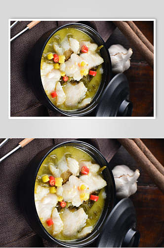 招牌美食酸菜鱼菜品摄影高清图片