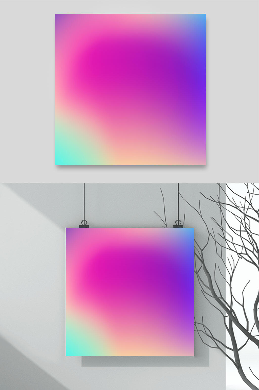 紫色绚丽梦幻渐变背景素材