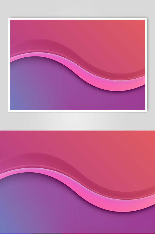 渐变几何粉色图形素材