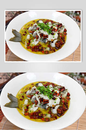 美食酸菜鱼菜品摄影图片