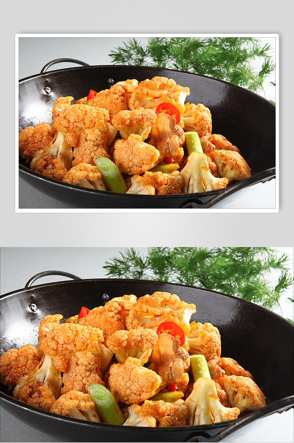花椰菜干锅汤锅美食实拍图片素材