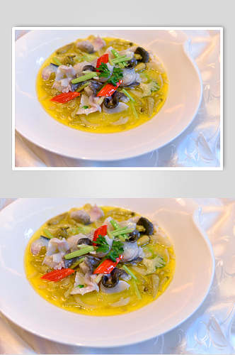 鲜香食品酸菜鱼菜品摄影图片