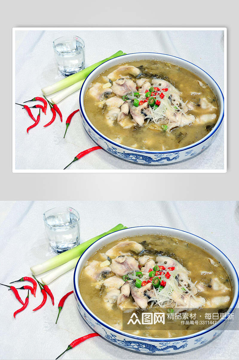 鲜香美食酸菜鱼菜品摄影图片素材